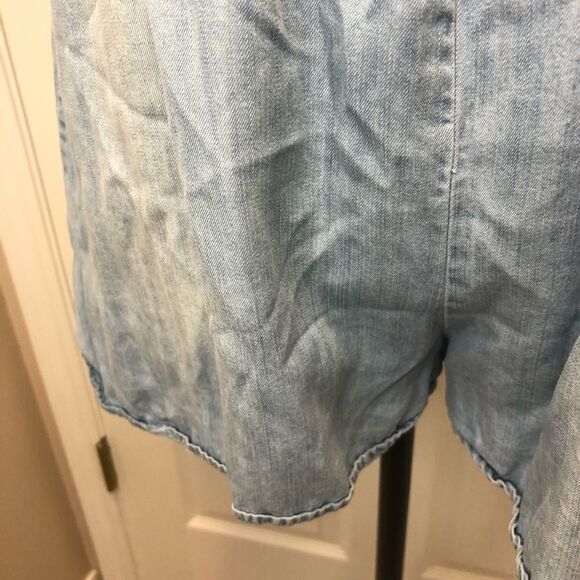 Altar’d State denim ruffle jumper romper - Picture 5 of 10